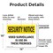 Signmission Video Surveillance On Premises OSHA Security Notice Sign, Plastic, 14in W x 10in L, 2PK OS-2PACK-SN-P-1014-L-11659 - alternate 4